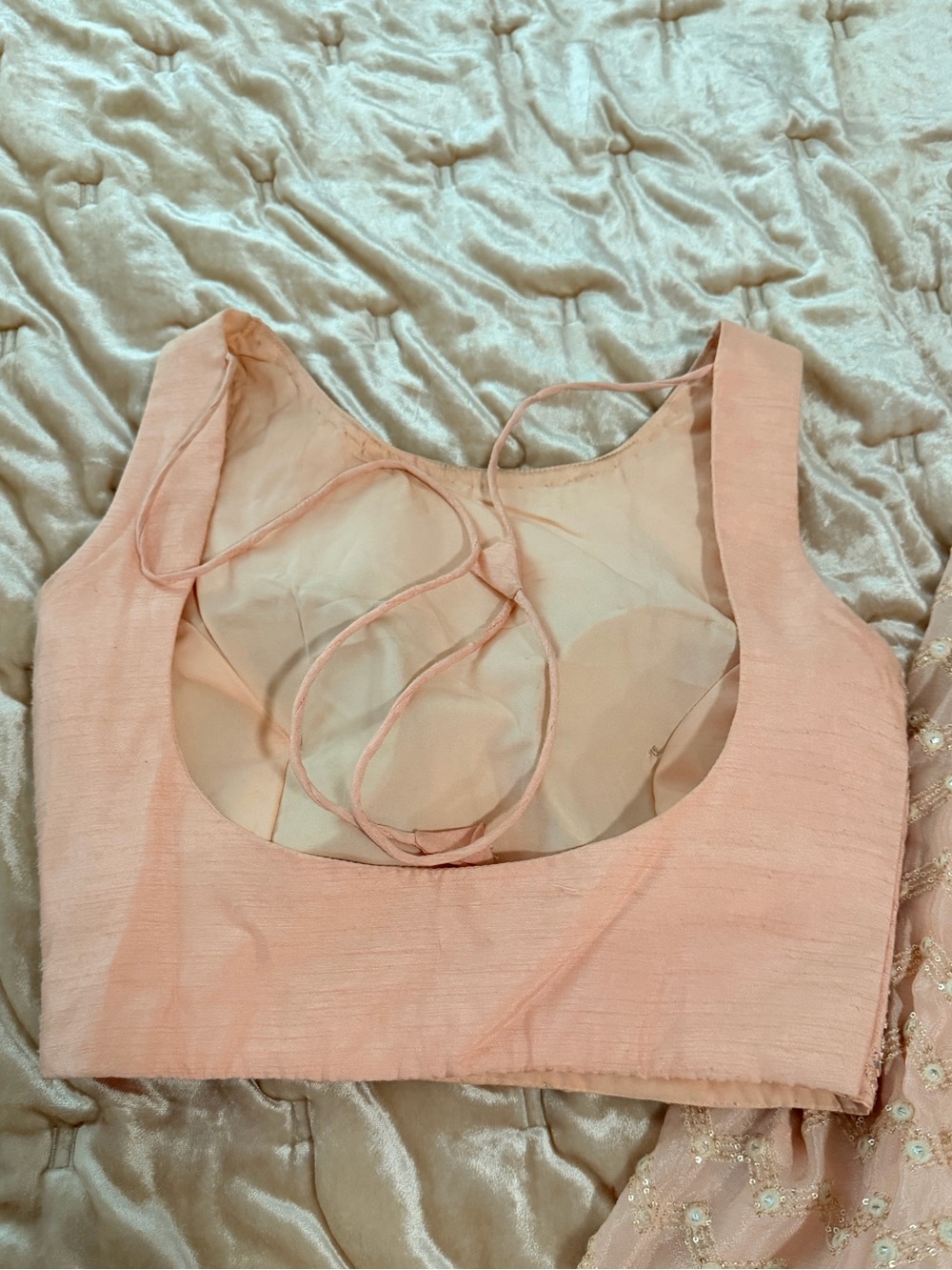 Blush Pink Embellished Lehenga Set size 0 - Picture 3 of 16
